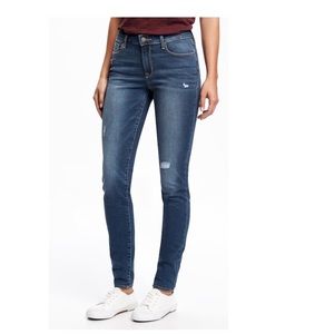 Old Navy Mid-Rise Rockstar Destructed Skinny Jeans